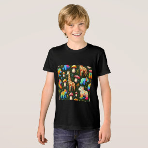 Whimsical Woodland Creatures Kids T-Shirt