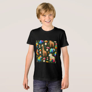 Whimsical Woodland Creatures Kids T-Shirt