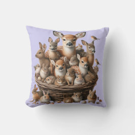 Whimsical Woodland Dreams Nursery Pillow Kudde