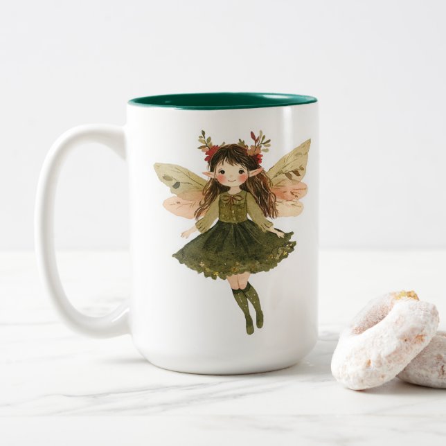 Whimsical Woodland Forest Fairy Kopp (Med munk)