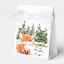 Whimsical Woodland Fox 1:a födelsedag