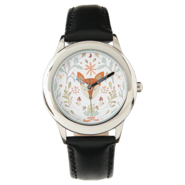 Whimsical Woodland Fox Armbandsur (Framsida)