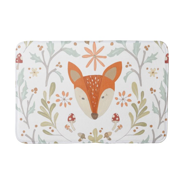 Whimsical Woodland Fox Badrumsmatta (Framsidan)