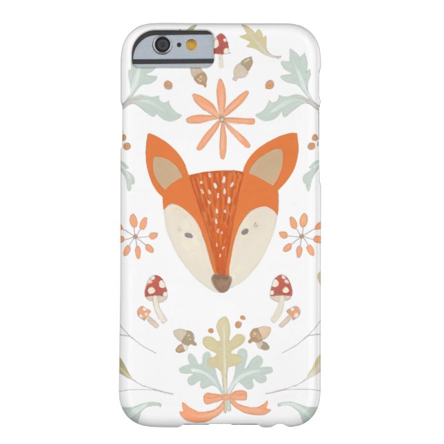 Whimsical Woodland Fox Case-Mate iPhone Skal (Baksidan)