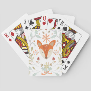 Whimsical Woodland Fox Casinokort