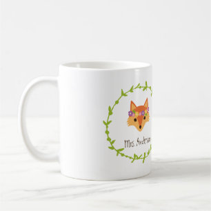 Whimsical Woodland Foxes Mr. och Brides? Kaffemugg