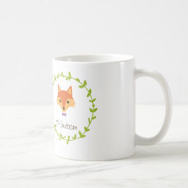 Whimsical Woodland Foxes Mr. och Grooms's Kaffemugg