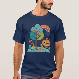 Whimsical Woodland Friends-gåva T Shirt