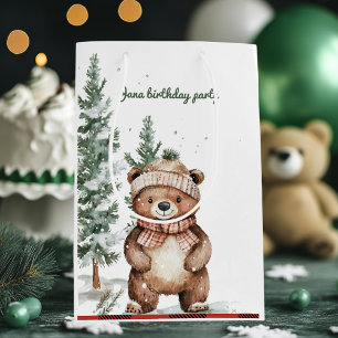 Whimsical Woodland Hjort Birthday Grönt