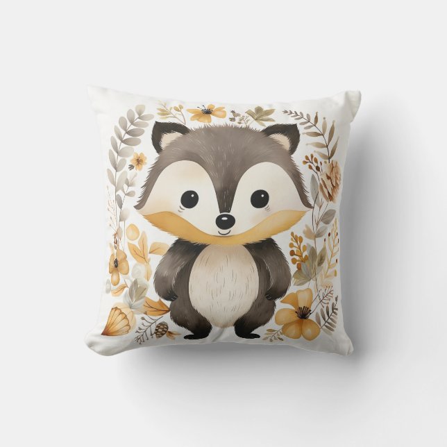 Whimsical Woodland Kudde (Framsida)