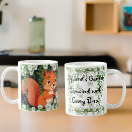 Whimsical Woodland Squirrel Mugg
