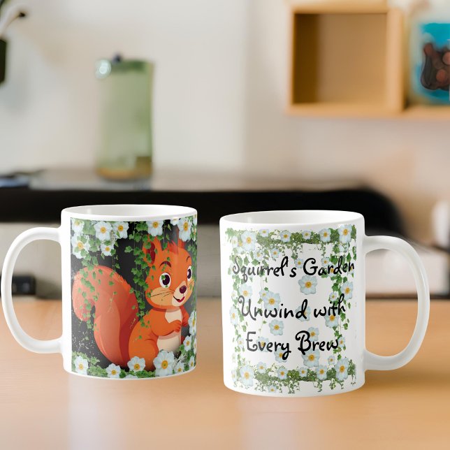 Whimsical Woodland Squirrel Mugg (Skapare uppladdad)