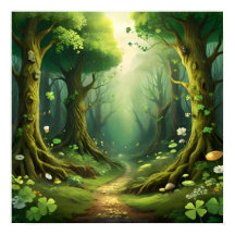 Whimsical Woodland St Patrick's Day Väg