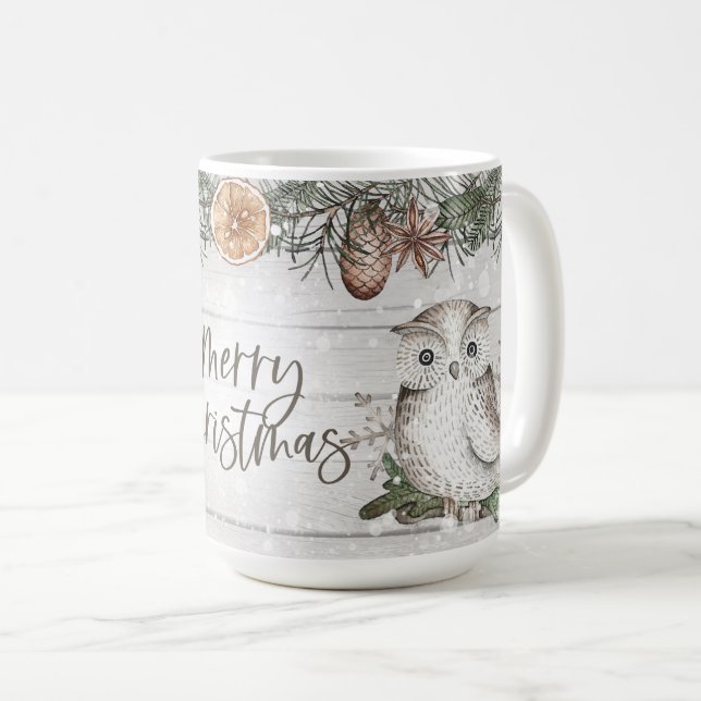 Whimsical Woodland Uggla Kaffemugg (Framsida höger)