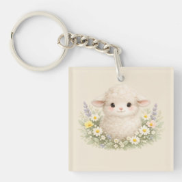 Whimsicala får och vilda blommor för en charmig