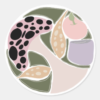 Whimsicala höststämningar – mysig höstdekaldesign runt klistermärke