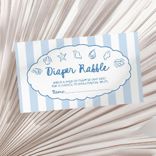 Whimsicala Snäckskal Babybadlek Diaperraffel Tilläggskort