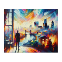 WhimsicalArtworks London Muse Abstrakt Wall Art