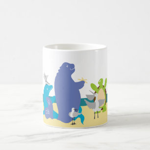 Whimsicaliska havsdjur kaffemugg