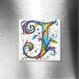 Whimsicalt Monogram J Magnet