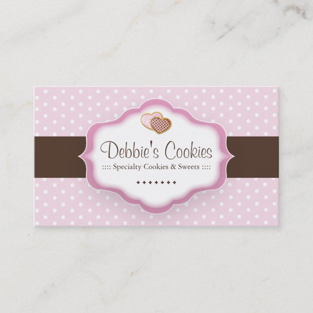Whimsics Cookies-Affärskort Visitkort (Framsida)