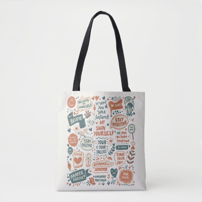Whimsics Doodle Art Prints ger ditt space med Tygkasse (Framsida)