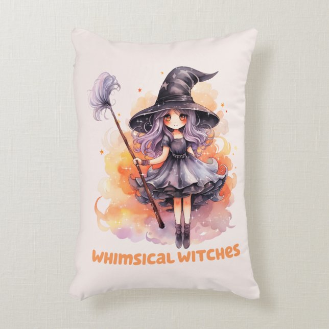 Whimsics Witches Prydnadskudde (Framsidan(Vertikal))