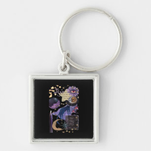 Whimsigoth Aesthetic 90s Fyrkantig Silverfärgad Nyckelring