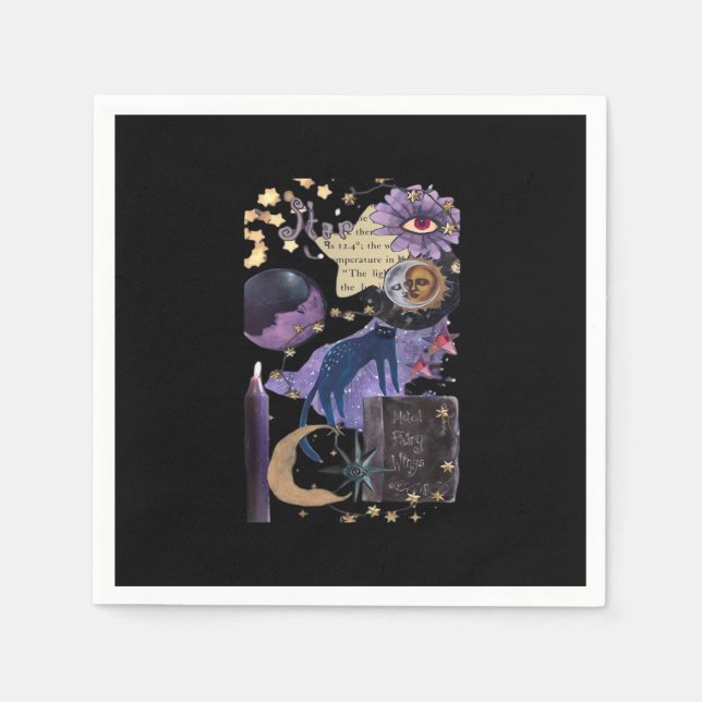 Whimsigoth Aesthetic 90s Pappersservett (Framsidan)