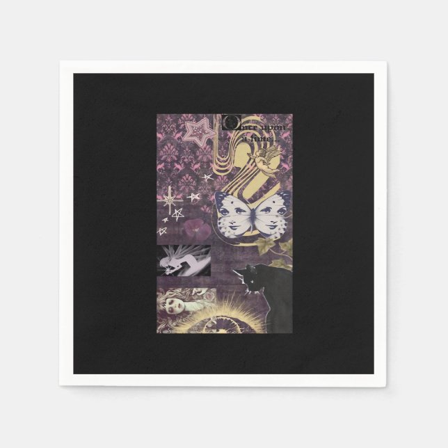 Whimsigoth Aesthetic Oversized Pappersservett (Framsidan)