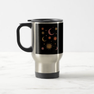 Whimsigoth Aesthetic Vintage Halva Måne Sol Resemugg