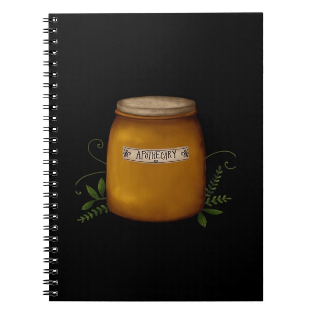 Whimsigoth Apothecary Burk Anteckningsbok (Framsidan)