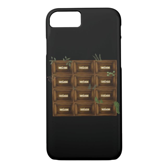 Whimsigoth Apothecary Drawers Case-Mate iPhone Skal (Baksida)
