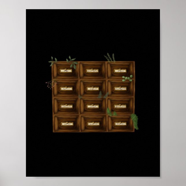 Whimsigoth Apothecary Drawers Poster (Framsidan)