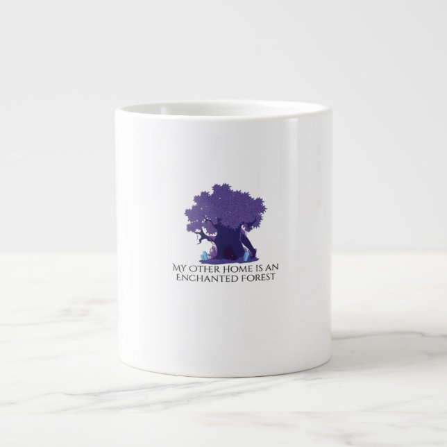 Whimsigoth Bläck - Mystical Forests, Måne & Magic  Jumbo Mugg (Framsidan)