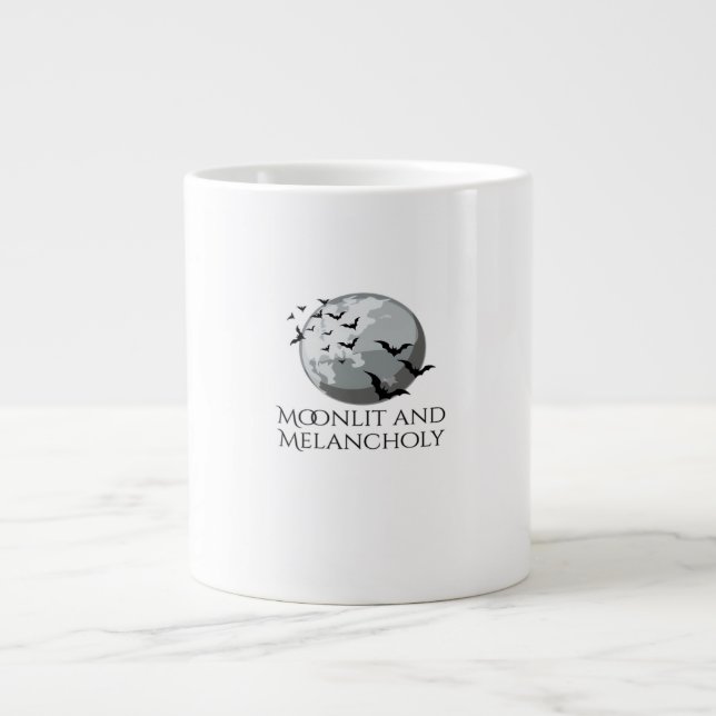 Whimsigoth Bläck - Mystical Forests, Måne & Magic  Jumbo Mugg (Framsidan)