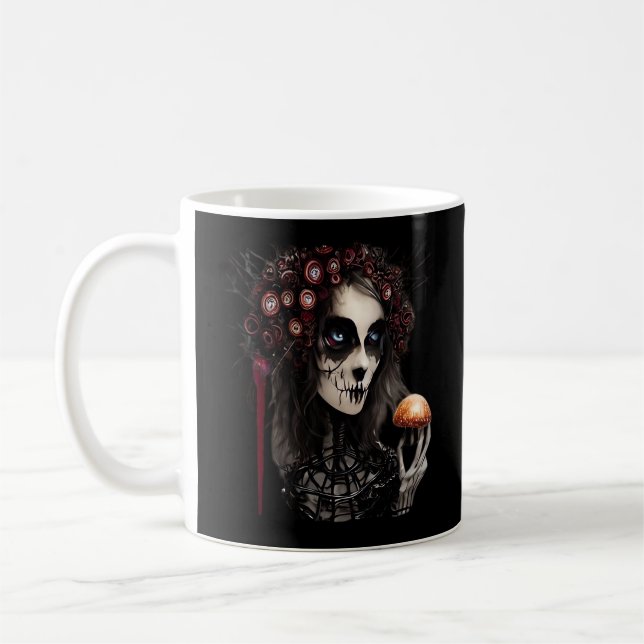 Whimsigoth - Classic Måne och Haunted Gardens Kaffemugg (Vänster)