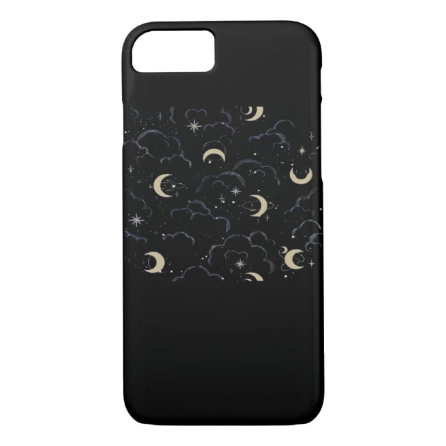 Whimsigoth Clouds Sol Måne Witchy Case-Mate iPhone Skal (Baksida)