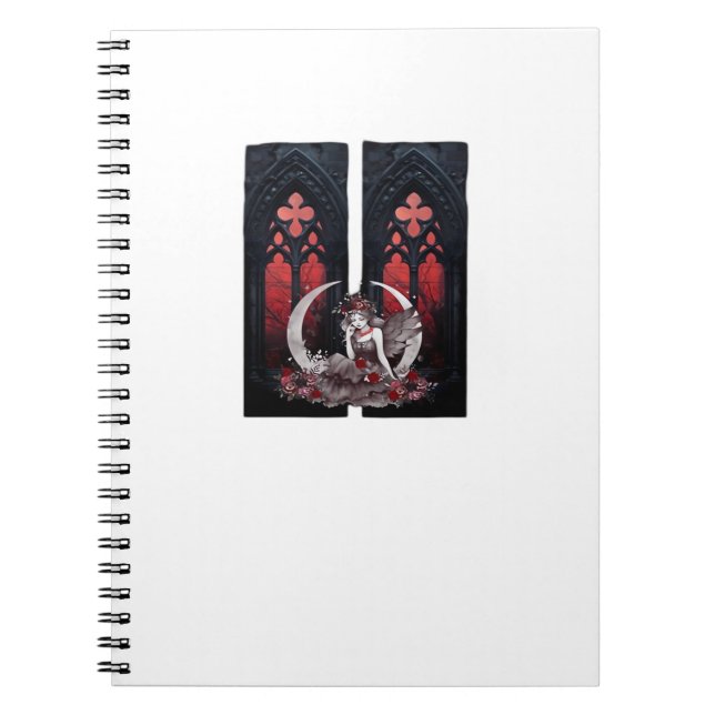 Whimsigoth Fairy Gothic Stil Classic Anteckningsbok (Framsidan)