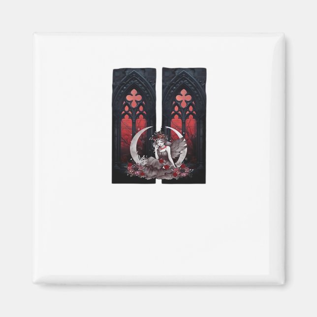 Whimsigoth Fairy Gothic Stil Classic Magnet (Framsidan)