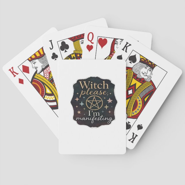 Whimsigoth Fantasy - Mystical Forests, Måne & Mag Casinokort (Baksidan)