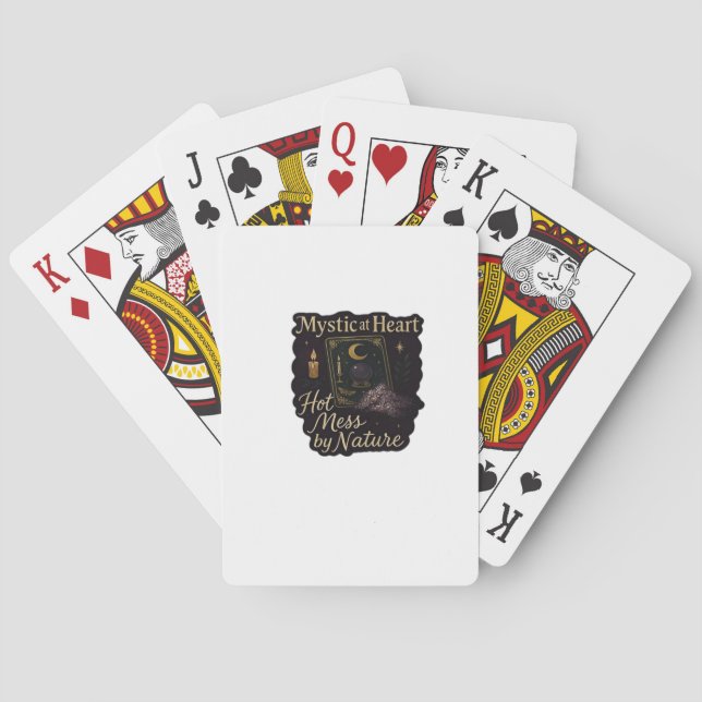 Whimsigoth Fantasy - Mystical Forests, Måne & Mag Casinokort (Baksidan)