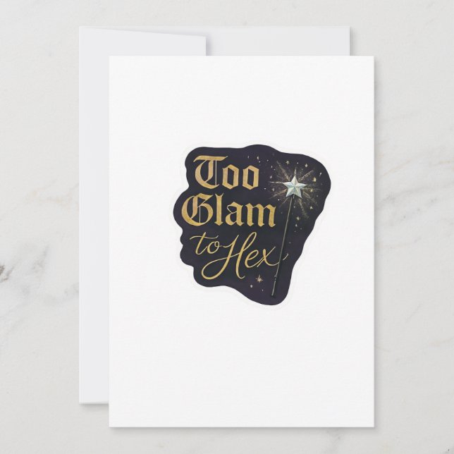 Whimsigoth Fantasy Mystiska Skogar, Månar & Magi Julkort (Framsida)