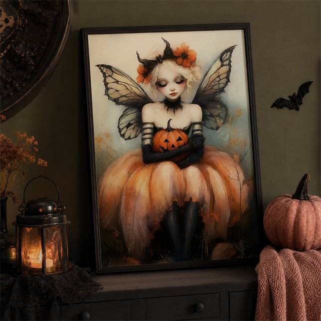 Whimsigoth Halloween Fe-pumpa Väggkonst (Skapare uppladdad)
