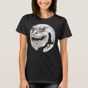 Whimsigoth Halloween-katt med fullt månskål Oc T Shirt