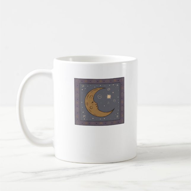 Whimsigoth Måne Classic Kaffemugg (Vänster)