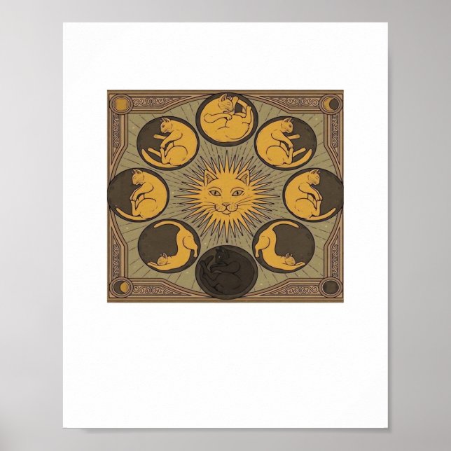 Whimsigoth Måne Classic Poster (Framsidan)