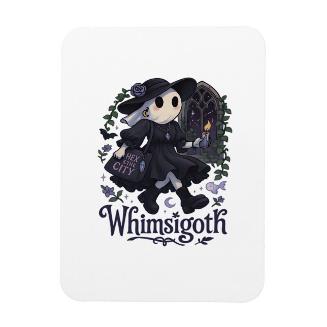 Whimsigoth med stadsklassiker – Urban magi möter F Magnet (Vertikal)