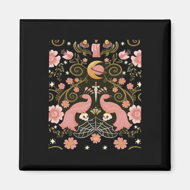 Whimsigoth Midnight Garden Graphic Magnet (Framsidan)