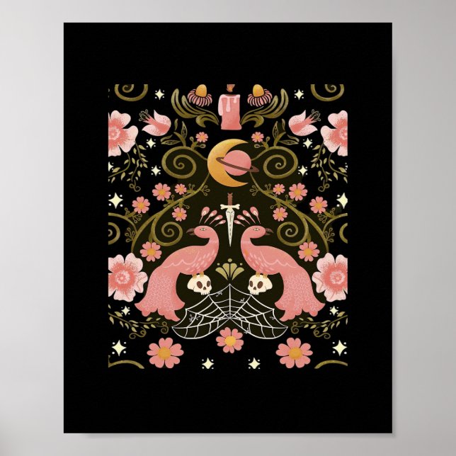 Whimsigoth Midnight Garden Graphic Poster (Framsidan)